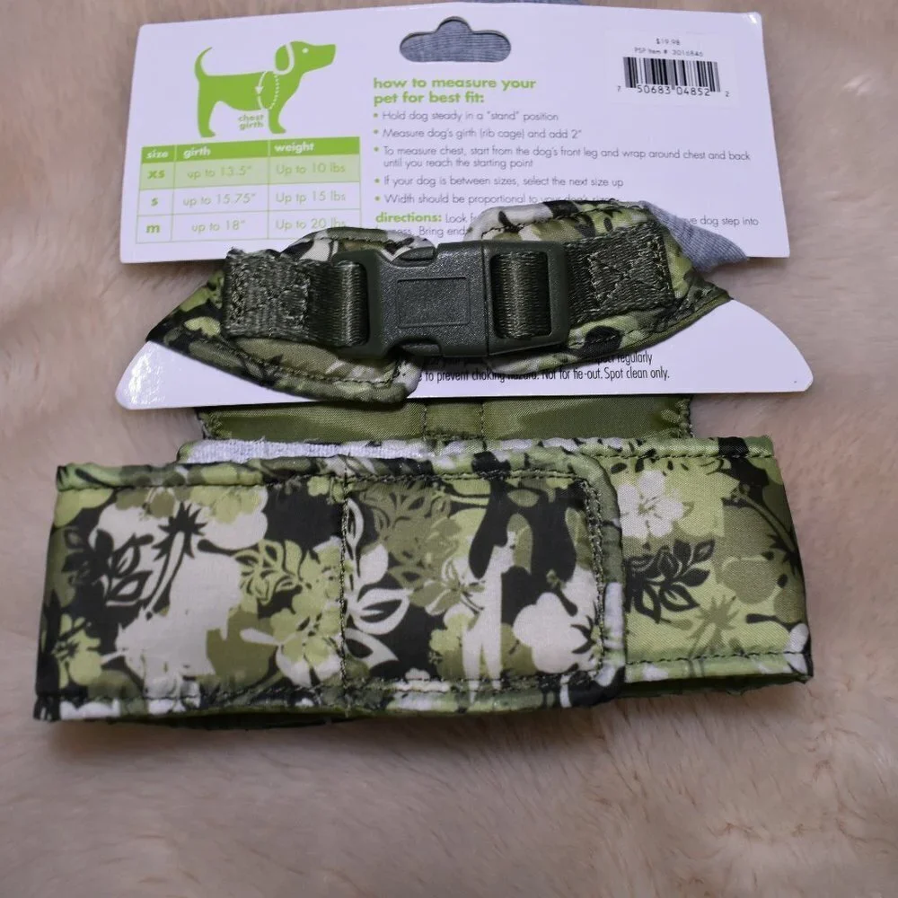 Dog Harness Jacket Extra Small Camo Floral